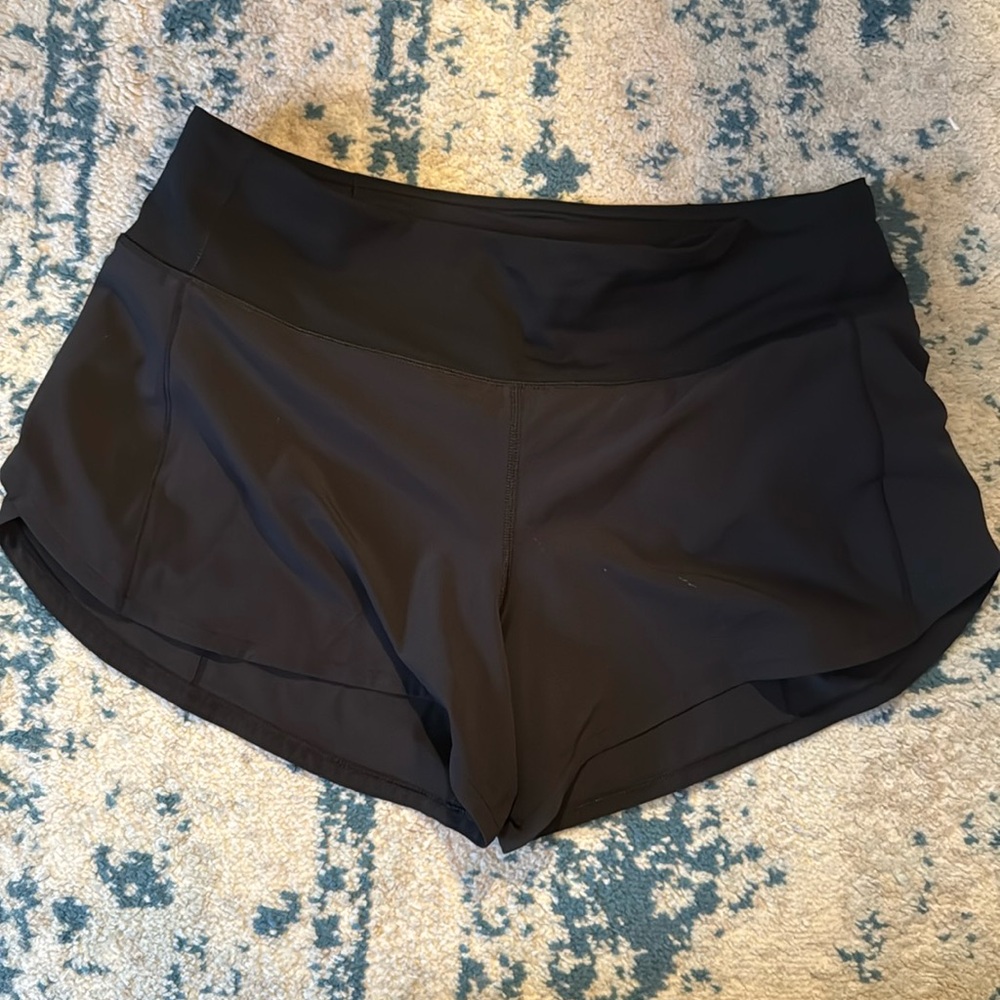 Lululemon speed up shorts. Mid rise. Size 8. Great condition. No rips/stains.